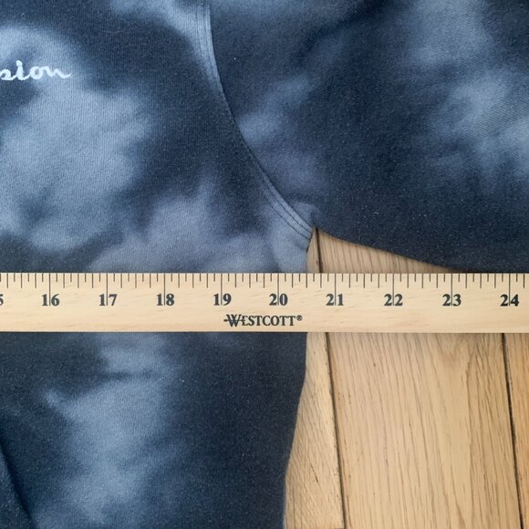 Champion Tie Dye Hoodie Women's Medium Cropped Pullover Sweater Y2K Outdoor - Picture 4 of 5